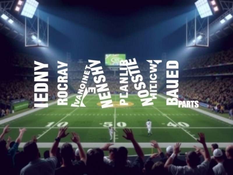 A person using a tablet showing an NFL Wordle game board with green, yellow, and gray squares