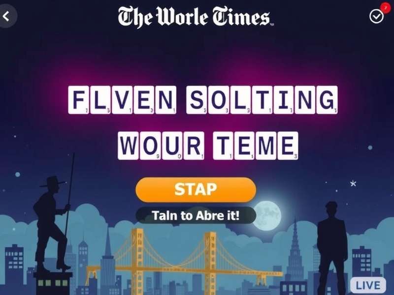 Wordle New York Times game interface showing green and yellow tiles