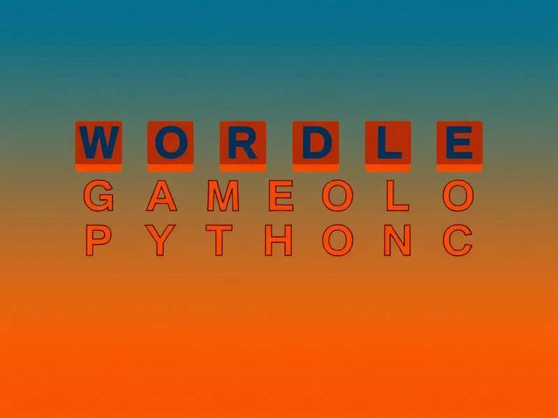 Python code snippet showing Wordle game logic with color-coded output