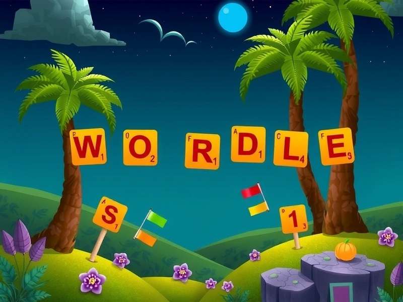 Wordle game interface showing colored letter tiles