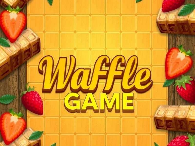 Waffle Wordle Game grid on a smartphone