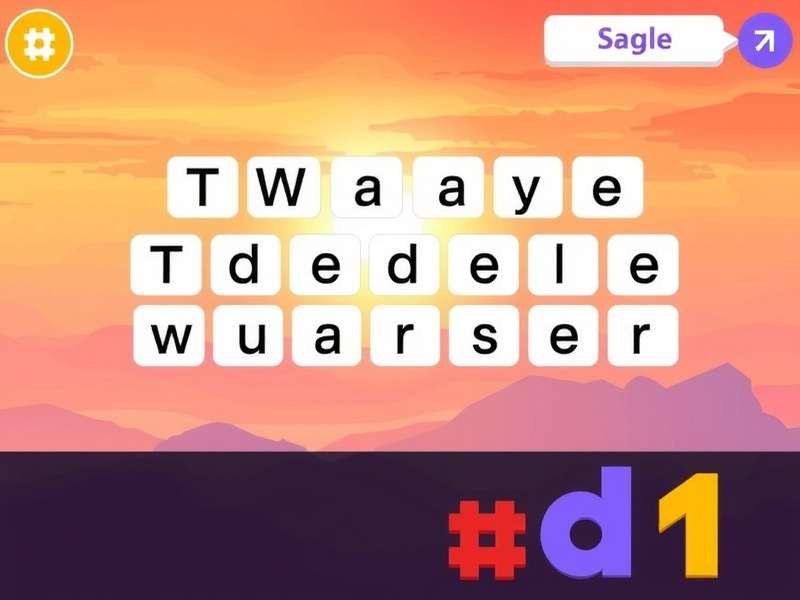 Wordle game board showing green and yellow tiles