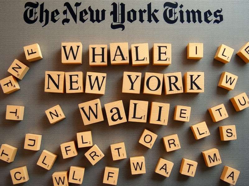 Wordle New York Times game interface showing green and yellow tiles