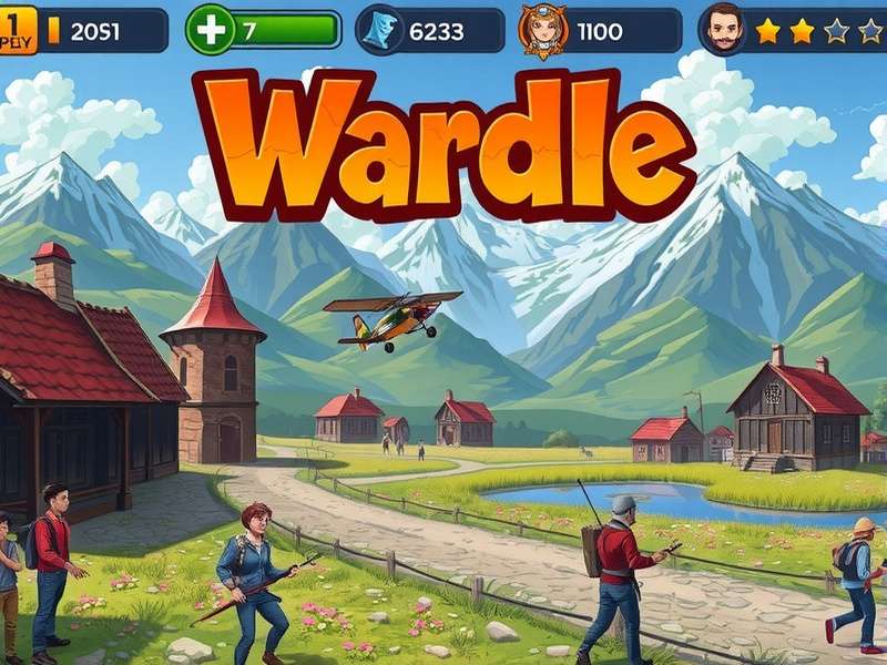 Early prototype of the Wordle interface showing simple color blocks