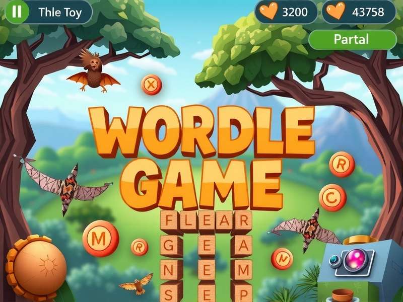 Wordle Game Online Today - Colorful grid with letters