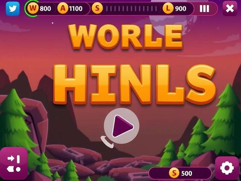 Wordle puzzle game interface on a mobile phone showing green and yellow squares