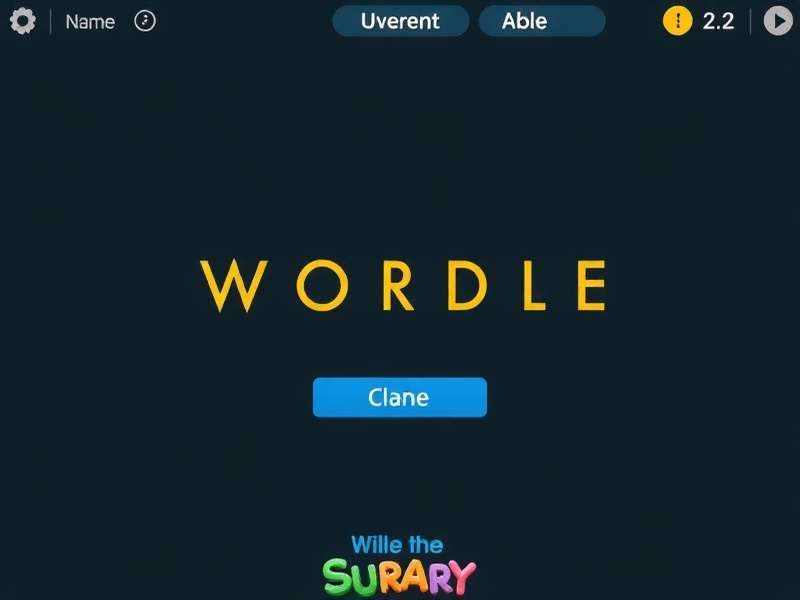 Wordle game board showing green and yellow letter tiles