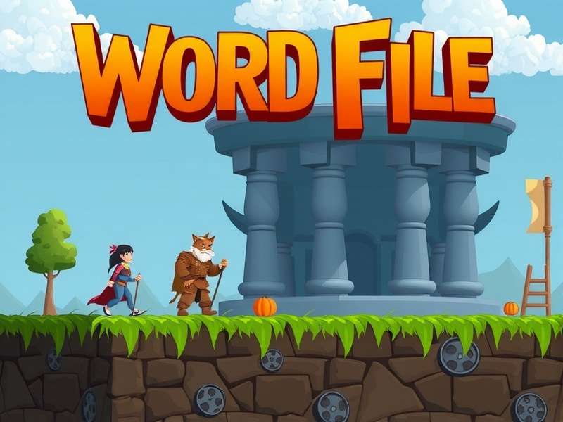 Wordle game grid showing yellow and green tiles