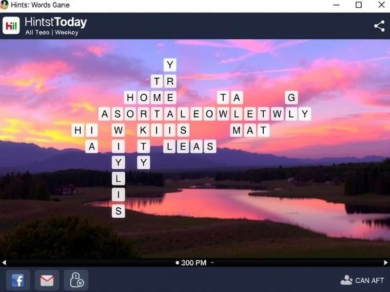 Wordle game board on a mobile device with green and yellow tiles