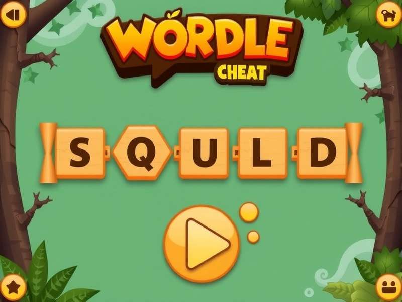 Wordle game board on a digital screen with green and yellow squares