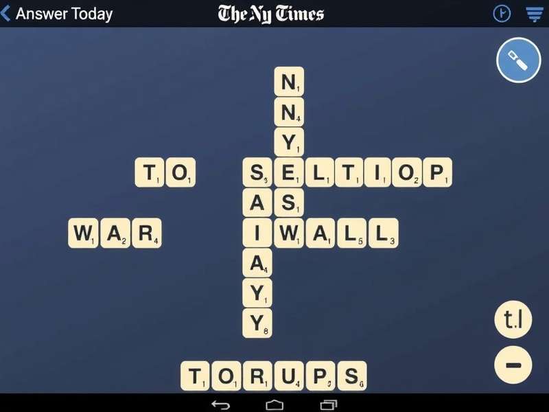 Wordle game board with letters on a digital screen