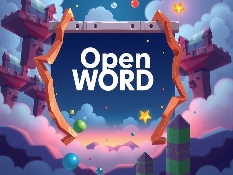 Close-up of a text editor showing a .TXT file with a list of five-letter words