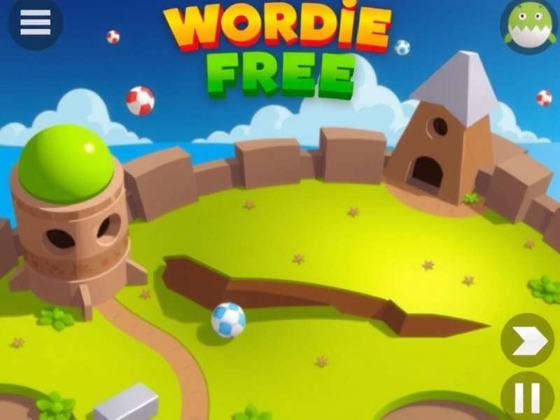 Wordie Free game interface showing colorful letter tiles