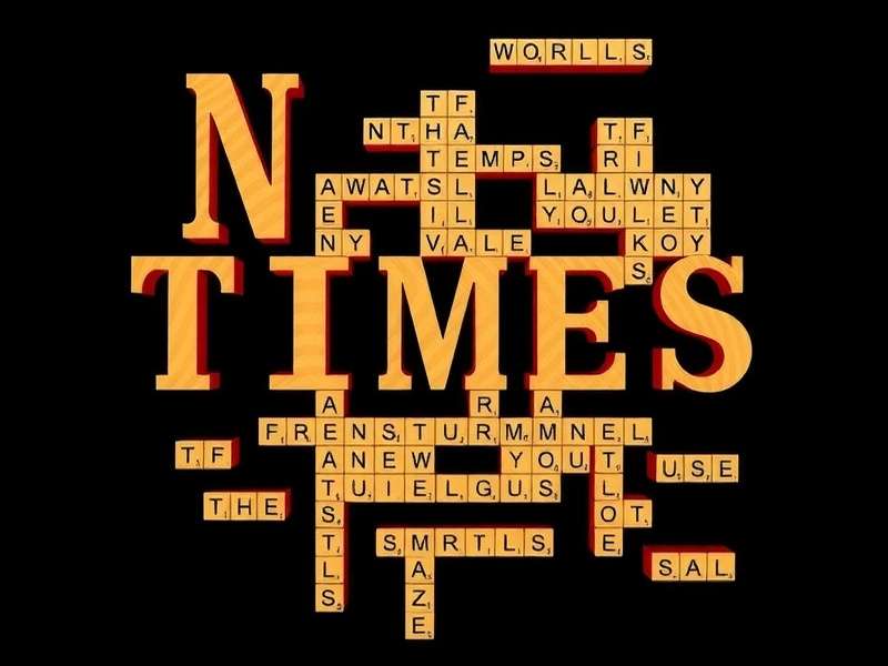 Ny Times Wordle Game interface showing colorful letter tiles with green, yellow, and gray results