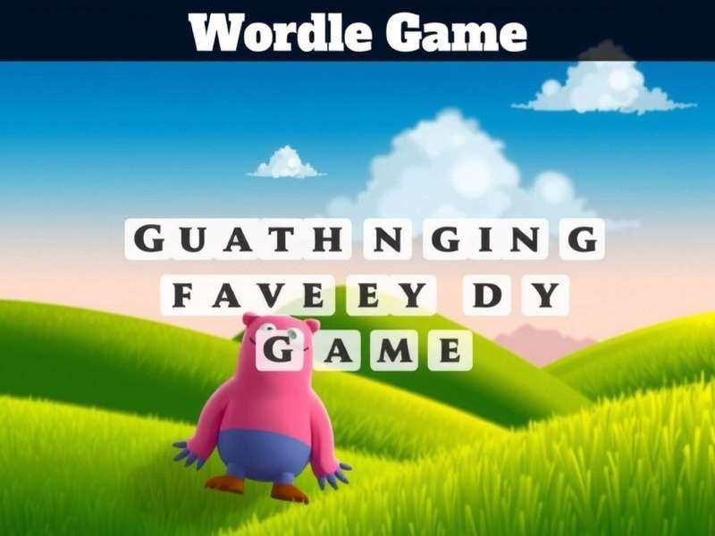 Wordle Game Online Free No Download – USA edition featuring a colorful word grid and playful letters