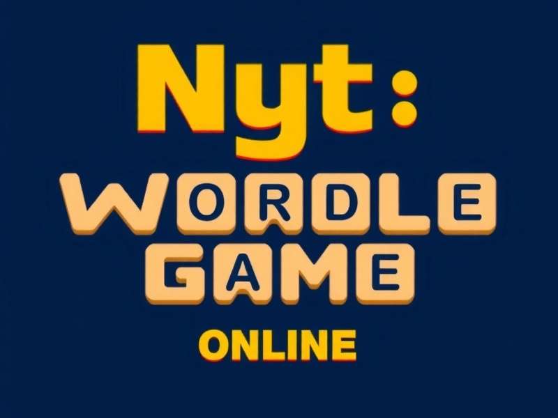 Nyt Wordle Game Online interface showing a completed puzzle with green and yellow tiles