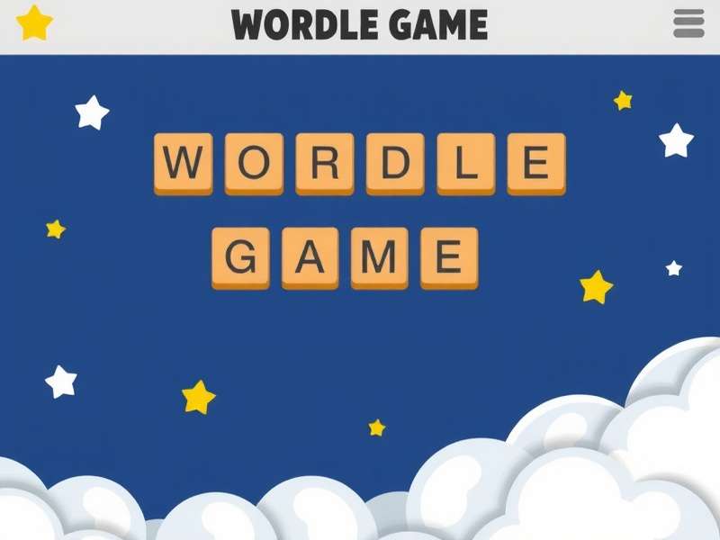Wooden letter blocks spelling W-O-R-D-L-E on a rustic table, representing the daily word puzzle game