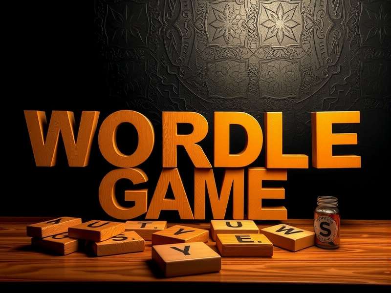 Wordle Game daily puzzle grid showing a winning attempt in 3 tries with green and yellow tiles.