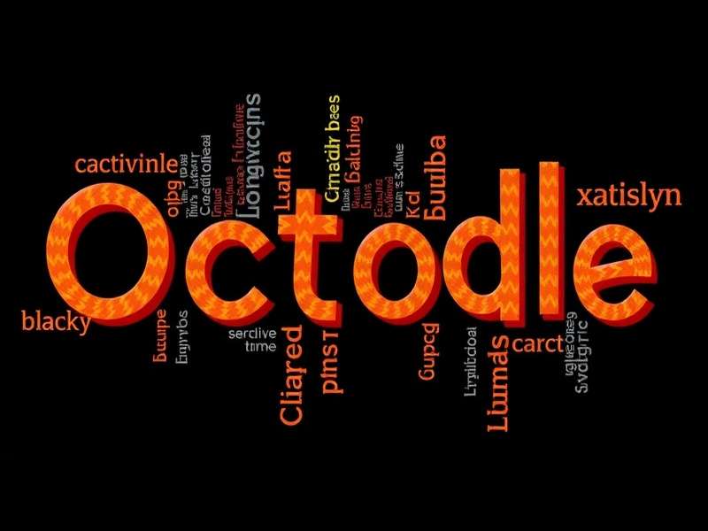 Octordle Wordle game interface showing eight word grids simultaneously